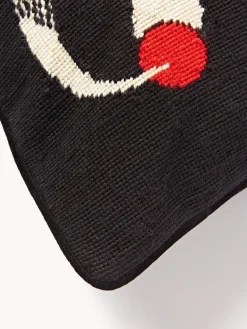 Hot Cojín artesanal de lana Lips Smolder Cojines Decorativos|Mantas