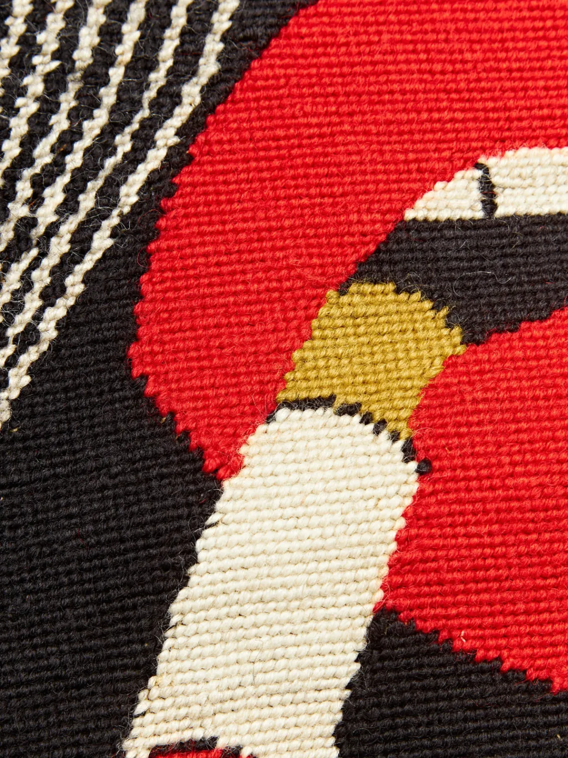 Hot Cojín artesanal de lana Lips Smolder Cojines Decorativos|Mantas