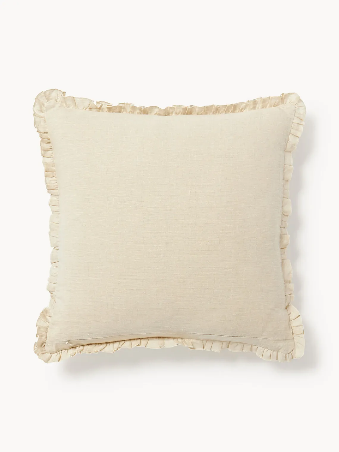 Cojín artesanal de lino con ribete Carry Cojines Decorativos|Mantas