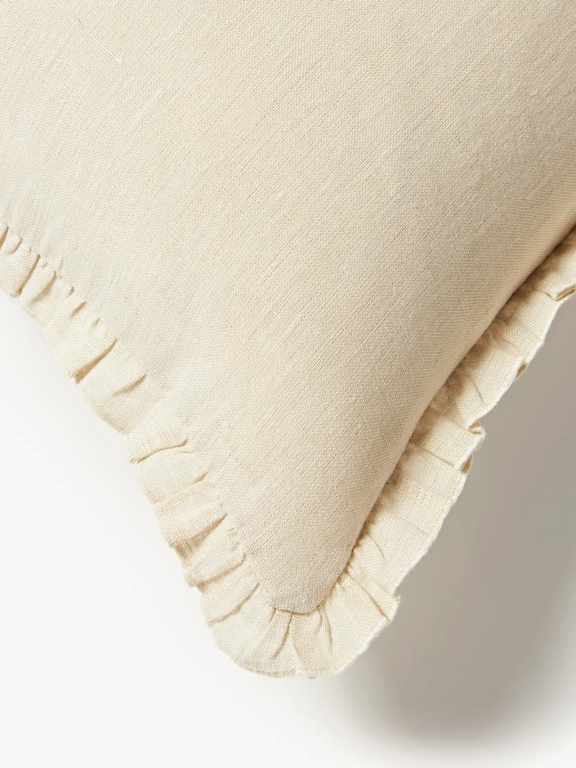 Cojín artesanal de lino con ribete Carry Cojines Decorativos|Mantas