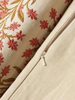 Cojines Decorativos|Mantas></noscript>Palais Cojín artesanal de lino con ribete Audrey