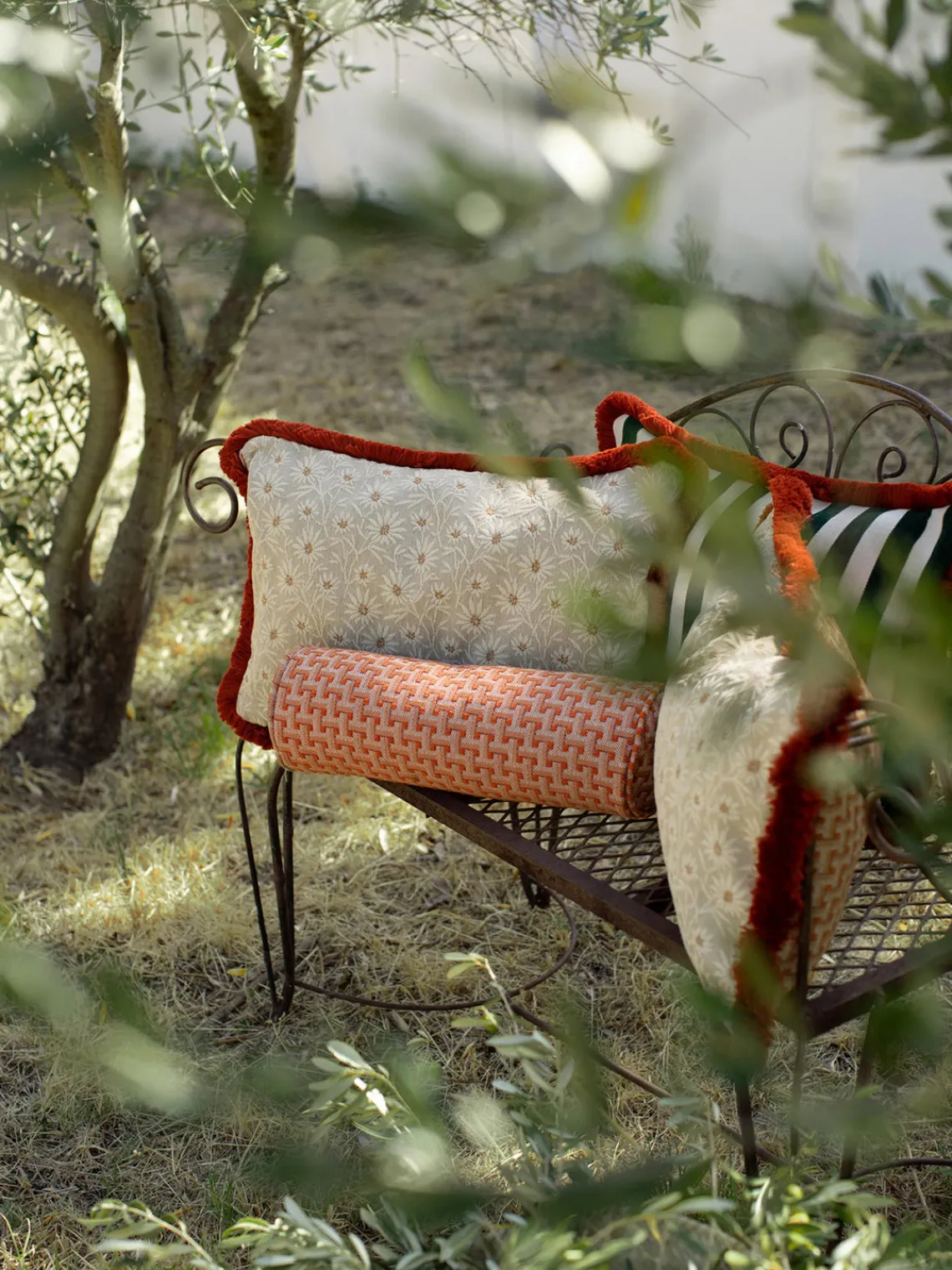 New Cojín artesanal exterior Janis Mantas|Cojines De Exterior