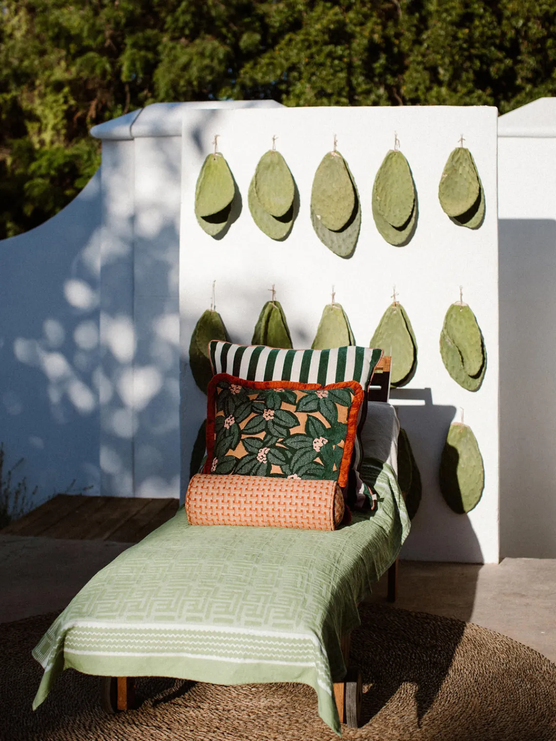 New Cojín artesanal exterior Janis Mantas|Cojines De Exterior