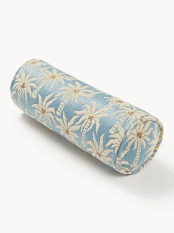 Mantas|Cojines De Exterior>Palais Cojín artesanal exterior Laura Azul claro, beige claro, marrón claro