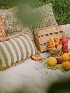 Cojines De Exterior|Cojines Decorativos>Palais Cojín artesanal exterior Maya Beige, blanco Off White