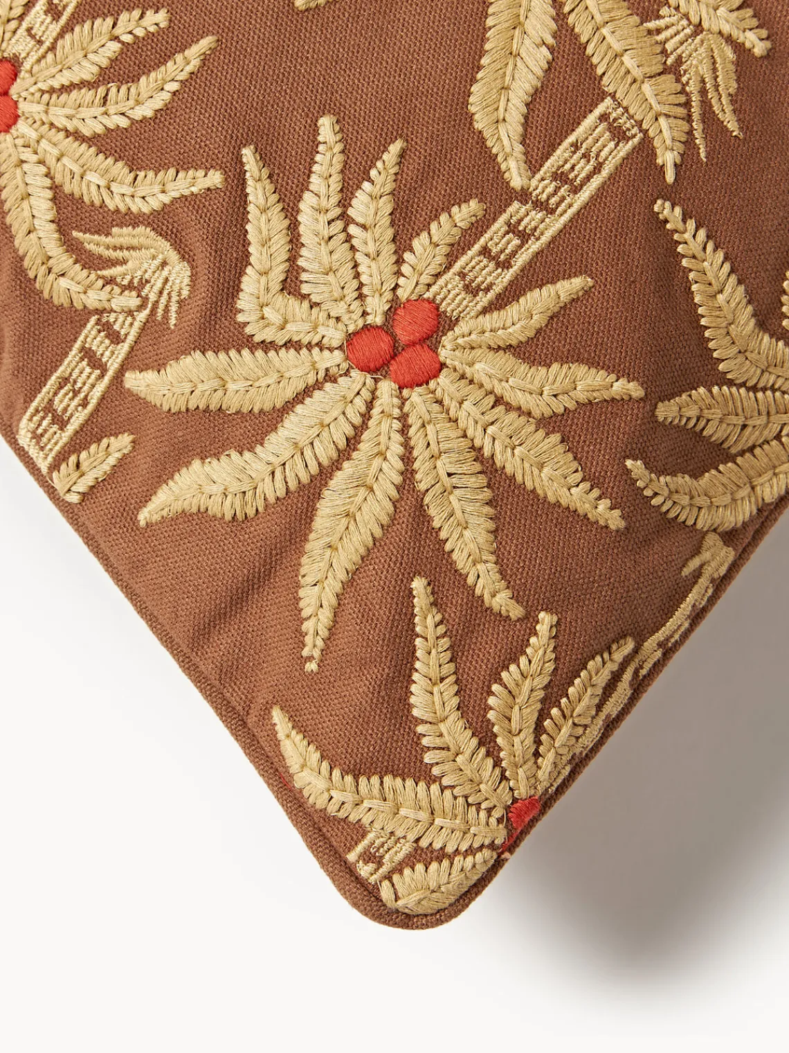 Cojines Decorativos|Mantas>Palais Cojín artesanal Laura Marrón, beige, rojo