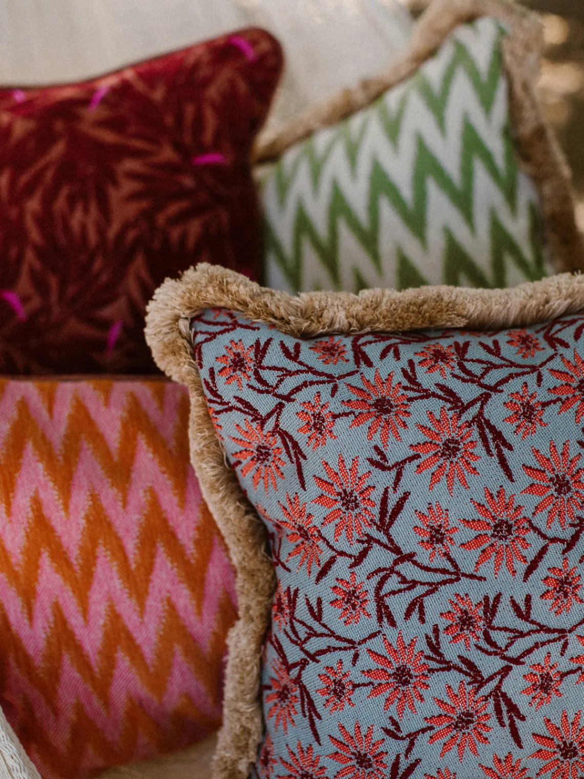 Online Cojín artesanal para exterior Yoko Cojines De Exterior|Cojines Decorativos