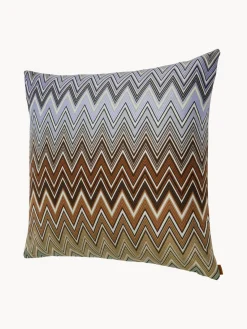 Mantas|Cojines De Exterior>Missoni Cojín Birmingham Tonos marrones y azules, blanco Off White