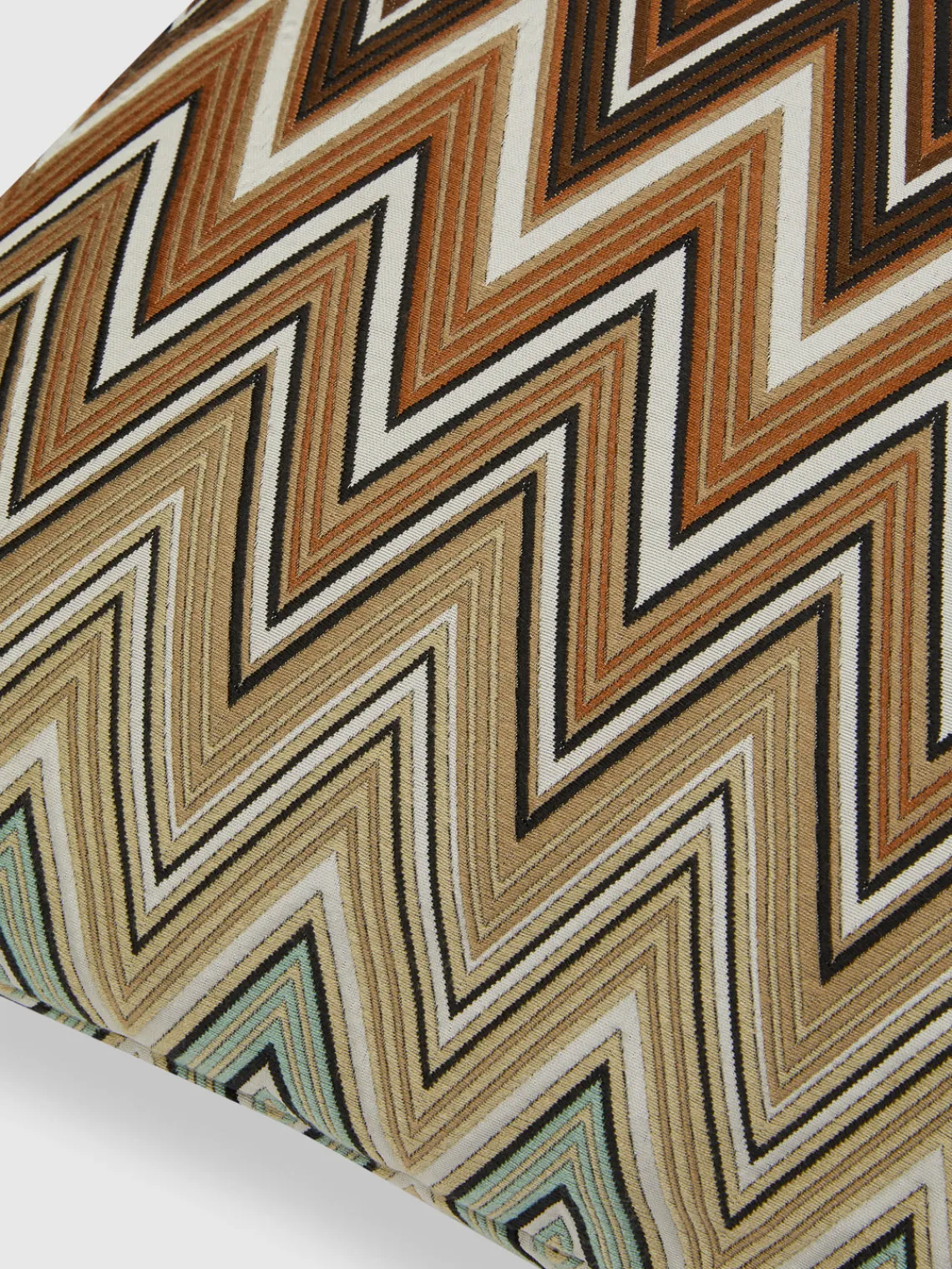 Mantas|Cojines De Exterior>Missoni Cojín Birmingham Tonos marrones y azules, blanco Off White