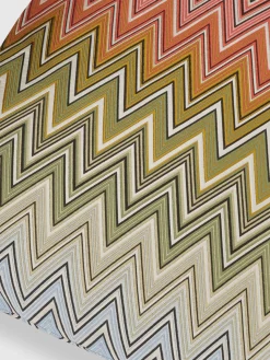 Cojines De Exterior|Cojines Decorativos>Missoni Cojín Birmingham Tonos verdes y rojos, blanco Off White