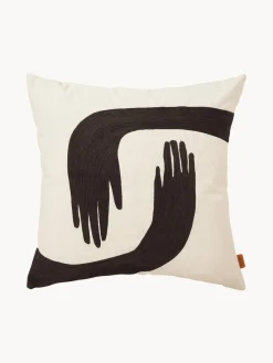 Cojines Decorativos|Cojines Decorativos>Ferm Living Cojín bordado a mano de algodón ecológico Pose