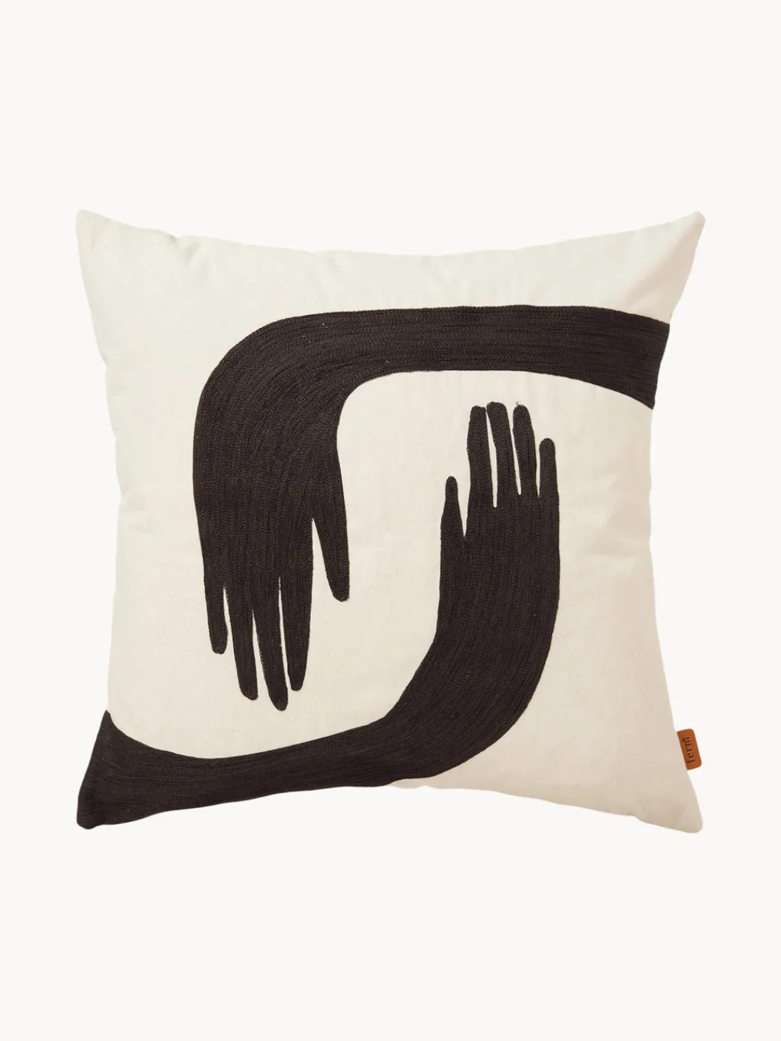 Cojines Decorativos|Cojines Decorativos>Ferm Living Cojín bordado a mano de algodón ecológico Pose