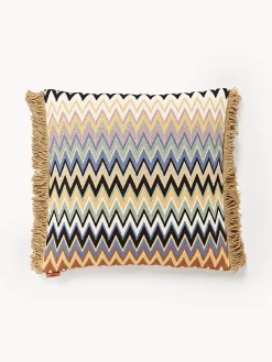 Mantas|Cojines Decorativos></noscript>Missoni Cojín con flecos Margot Multicolor, marrón