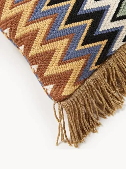Mantas|Cojines Decorativos></noscript>Missoni Cojín con flecos Margot Multicolor, marrón