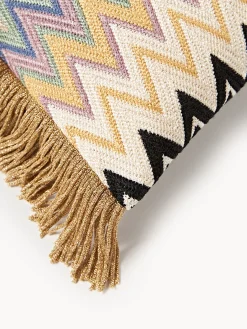 Mantas|Cojines Decorativos></noscript>Missoni Cojín con flecos Margot Multicolor, marrón
