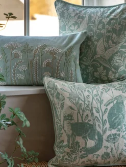 New Cojín de algodón con diseño folk Rosley Cojines Decorativos|Mantas