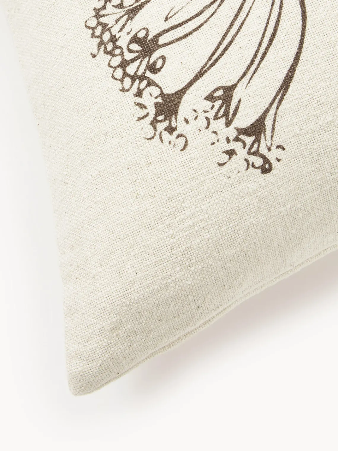 Mantas|Cojines Decorativos>Bloomingville Cojín de algodón con motivo floral Bea