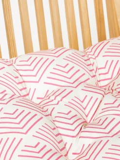 Cojines Para Sillas|Cojines Para Sillas De Jardín></noscript>Westwing Collection Cojín de asiento de exterior con estampado gráfico Milano Rojo coral, beige claro