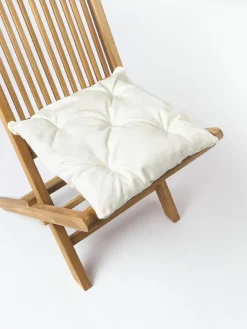 Mantas|Cojines Para Sillas>Westwing Collection Cojín de asiento para exterior Ortun Blanco Off White