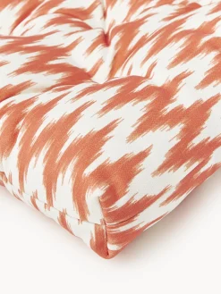 Cojines Para Sillas|Cojines Para Sillas De Jardín></noscript>Westwing Collection Cojín de asiento para exterior con estampado ikat Maillot Naranja, blanco Off White