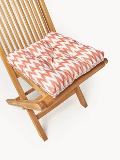 Cojines Para Sillas|Cojines Para Sillas De Jardín></noscript>Westwing Collection Cojín de asiento para exterior con estampado ikat Maillot Naranja, blanco Off White