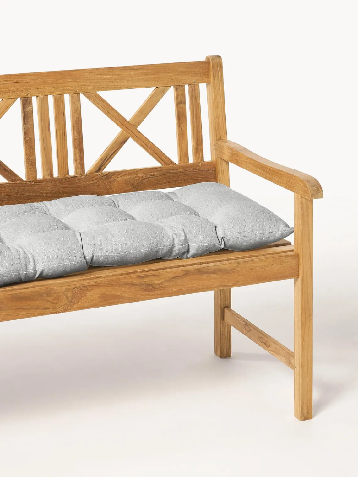 Cojines Para Sillas|Cojines Para Sillas De Jardín>Westwing Collection Cojín de banco para exterior Ortun Gris claro