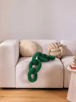 Online Cojín de borreguillo Chain Dotty Cojines Decorativos|Mantas