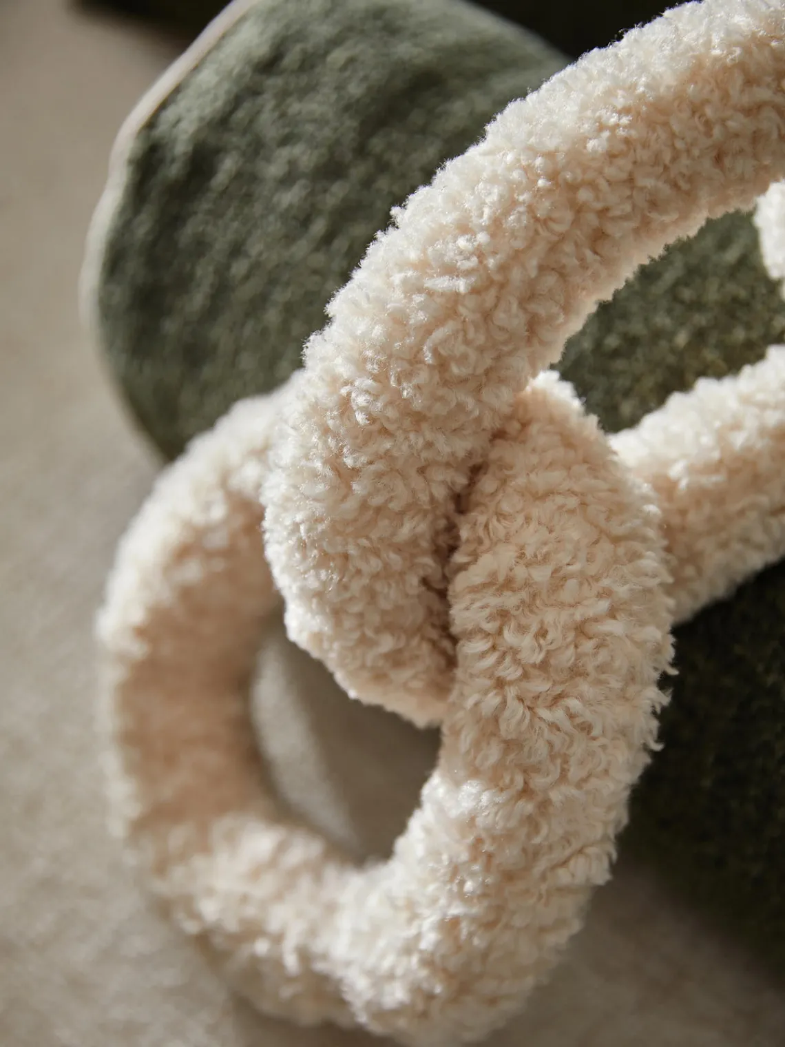 Hot Cojín de borreguillo Chain Dotty Cojines Decorativos|Mantas