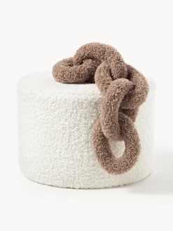 Cojines Decorativos|Mantas>Westwing Collection Cojín de borreguillo Chain Dotty Turrón