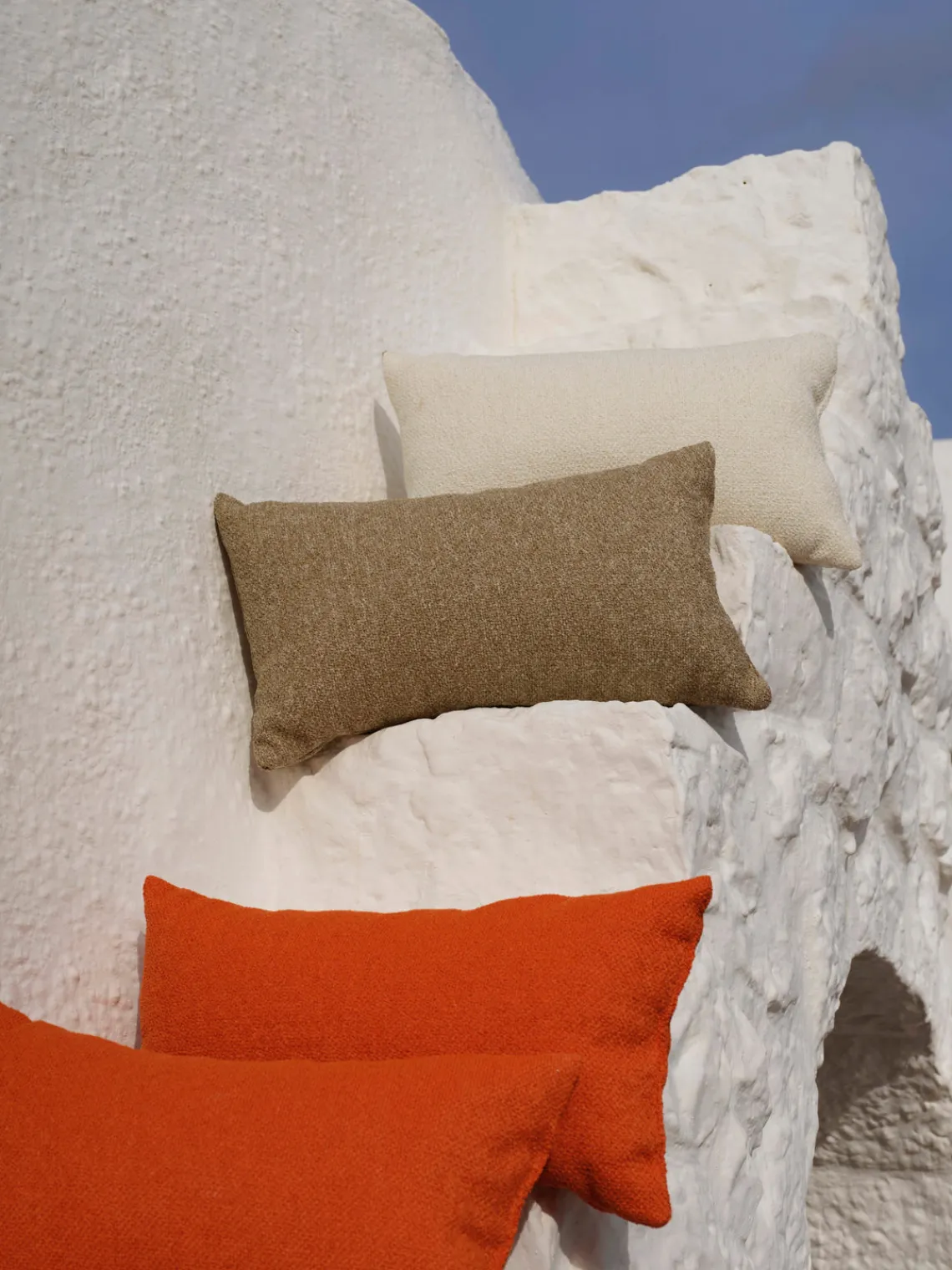 Clearance Cojín de exterior en tejido bouclé Alka Cojines Decorativos|Cojines De Exterior