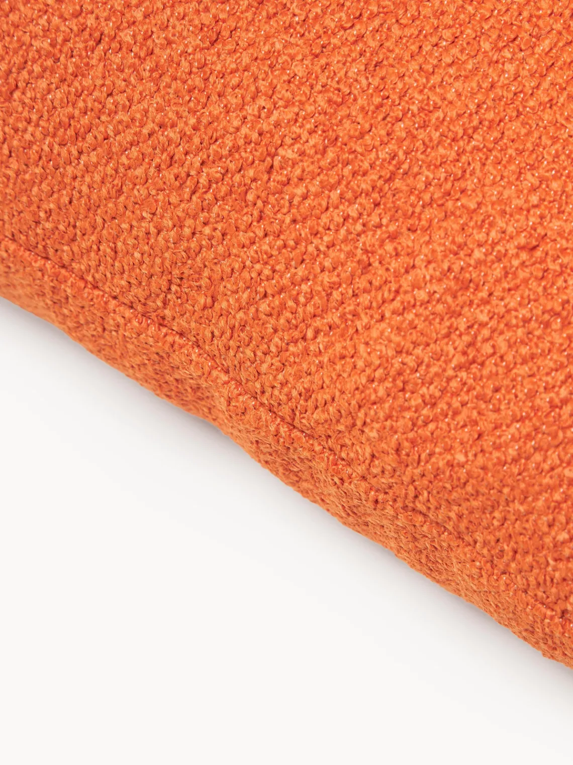 Cojines De Exterior|Cojines Decorativos>Westwing Collection Cojín de exterior en tejido bouclé Alka Bouclé naranja