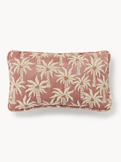 Cojines De Exterior|Cojines Decorativos>Palais Cojín de exterior reversible artesanal Laura & Jackie Blanco Off White, rosa oscuro, rojo vino