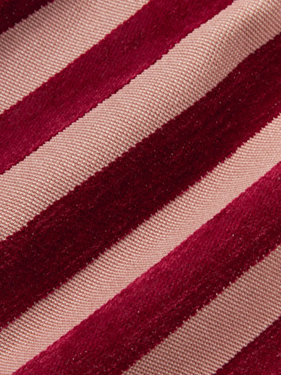 Cojines De Exterior|Cojines Decorativos>Palais Cojín de exterior reversible artesanal Laura & Jackie Blanco Off White, rosa oscuro, rojo vino