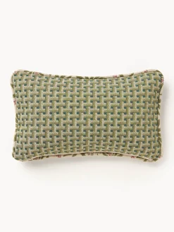 Mantas|Cojines De Exterior></noscript>Palais Cojín de exterior reversible artesanal Laura & Janis Tonos verdes, marrón claro, beige claro