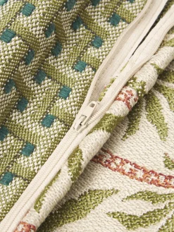 Mantas|Cojines De Exterior></noscript>Palais Cojín de exterior reversible artesanal Laura & Janis Tonos verdes, marrón claro, beige claro