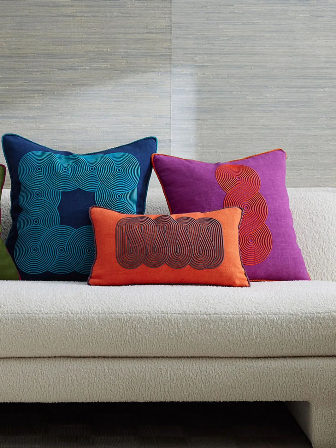 Cojines Decorativos|Mantas>Jonathan Adler Cojín de lino Pompidou