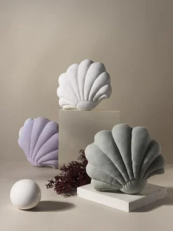 Mantas|Cojines Decorativos>Westwing Collection Cojín de lino Shell Off White