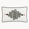 Cojines Decorativos|Mantas>Jonathan Adler Cojín decorativo de lino artesanal Snake