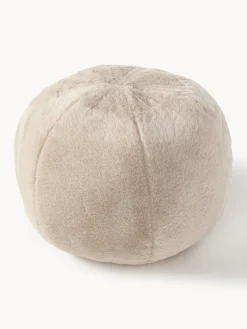 Hot Cojín decorativo redondo de piel sintética Ginny Cojines Decorativos|Cojines Decorativos