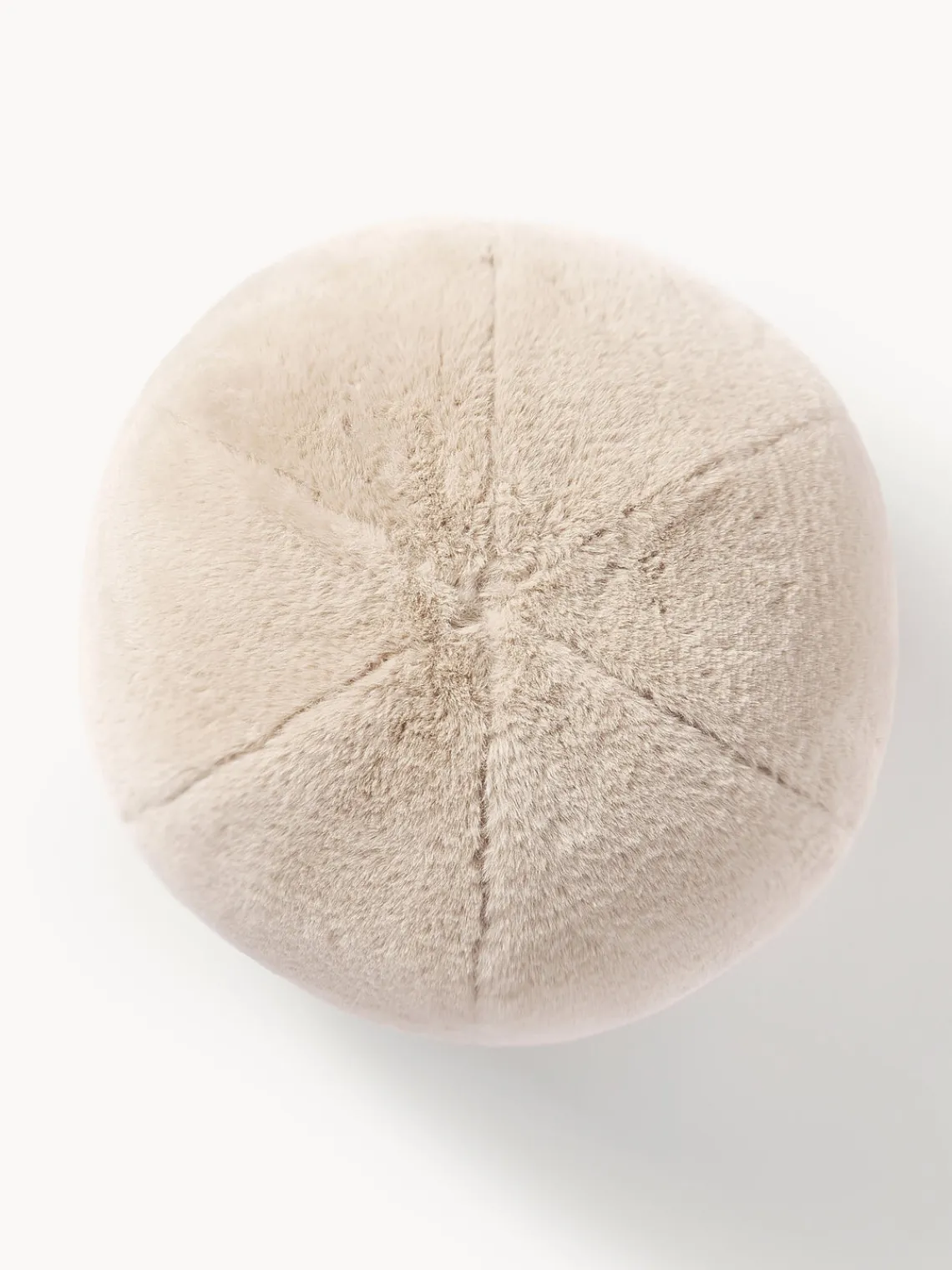 Hot Cojín decorativo redondo de piel sintética Ginny Cojines Decorativos|Cojines Decorativos