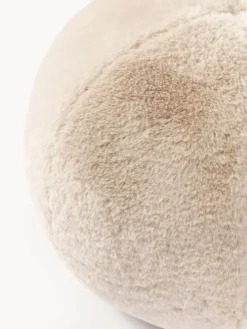 Hot Cojín decorativo redondo de piel sintética Ginny Cojines Decorativos|Cojines Decorativos