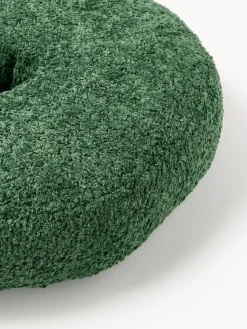 Cojines Decorativos|Mantas></noscript>Westwing Collection Cojín en forma de donut en tejido bouclé Jack Verde oscuro