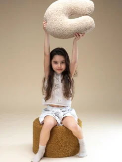 Cojines Infantiles|Decoración Infantil></noscript>Wigiwama Cojín en U de borreguillo Arch Beige claro