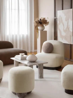 Online Cojín esférico de borreguillo Dotty Mantas|Cojines Decorativos