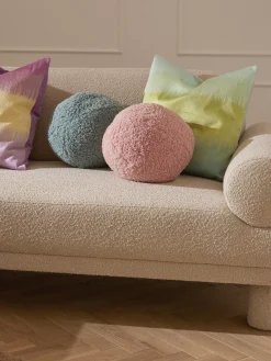 Clearance Cojín esférico de borreguillo Dotty Mantas|Cojines Decorativos