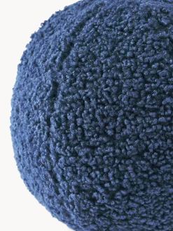 Cojines Decorativos|Mantas></noscript>Westwing Collection Cojín esférico de borreguillo Dotty Azul oscuro
