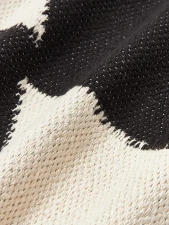 Sale Cojín grande artesanal con motivos geométricos Asta Mantas|Cojines Decorativos