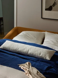 Mantas|Cojines Decorativos>Westwing Collection Cojín grande Bellamie Bouclé blanco Off White