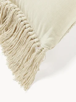 Outlet Cojín grande con flecos Bell Cojines Decorativos|Mantas