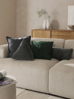 Online Cojín grande de pana Kylen Mantas|Cojines Decorativos